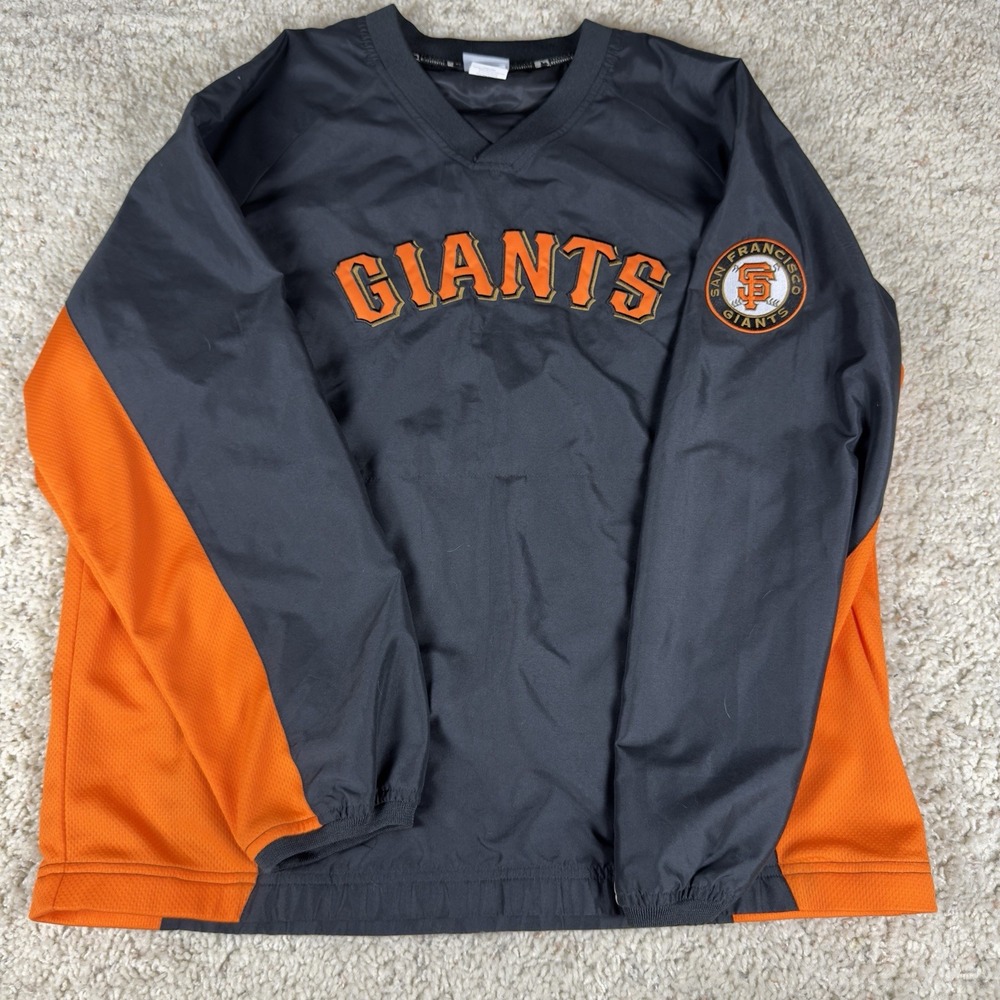 Men's San Francisco Giants Genuine‎ Merchandise Pullover Windbreaker XL W/Patch